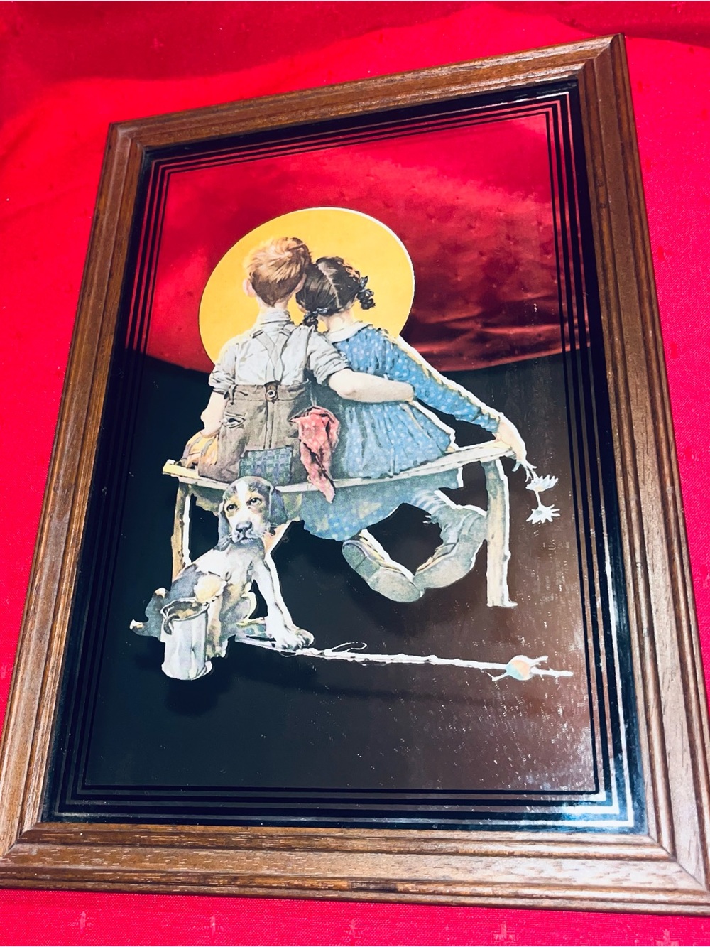 Vintage “Puppy Love” Norman Rockwell Limited Edition "Spooners" Series 1972